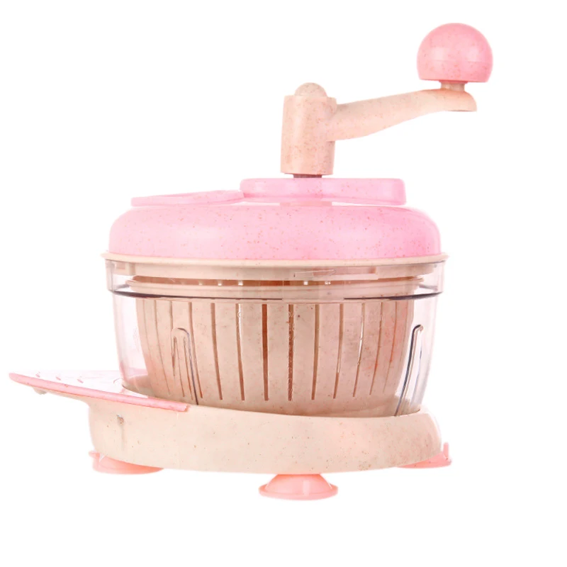 

Powerful Handheld Fruit Vegetable Chopper Nuts Mincer Onion Garlic Pepper Blender Food Processor with Removable Blade Durable
