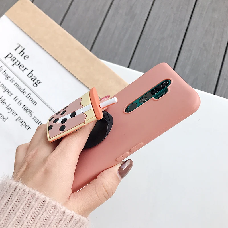 3D Silicone Cartoon Phone Holder Case For Xiaomi Redmi Note 10 Redmi Note 10 Pro Note 10S 9 8T K30 Pro K40 Pro mi poco F3 Cover