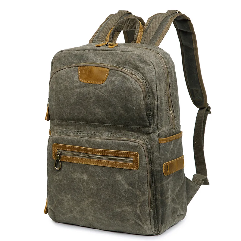 

Unisex Shoulder Men Retro Canvas Bag Men's Bag Casual Outdoor Bag Backpack Water Cloth