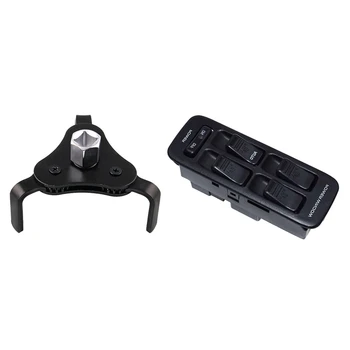 

1 Pcs 2 Way Oil Filter Wrench Auto 3 Jaw Remover Socket 1/2 3/8 & 1 Pcs Electric Power Window Control Switch