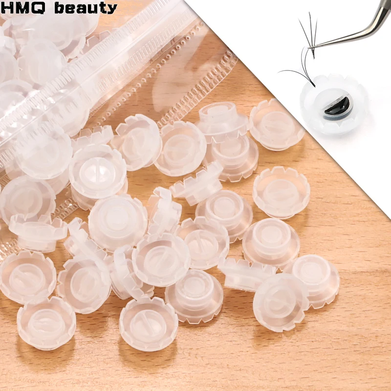 Disposable Eyelashes Blossom cup eyelashes glue holder plastic Stand Quick Flowering For Eyelashes Extension Makeup Tools