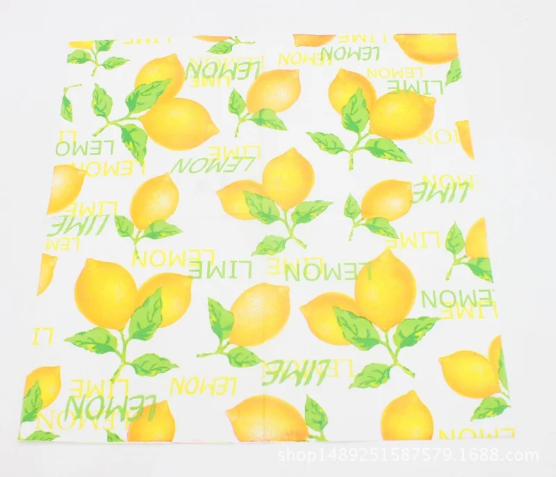 [В настоящее время доступны] новые продукты, перечисленные лимонная фруктовая серия салфетка цвета салфетка с принтом тканевой бумаги
