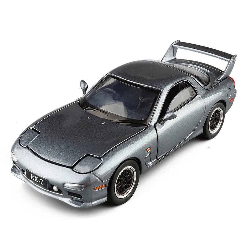 Details about  / 1:32 Scale Mazda RX-7 Model Car Alloy Diecast Gift Toy Vehicle Kids Gray Sound