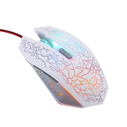 Rato de jogos usb com fio rgb ergonômico jogo mouse usb computador ratos computador computador computador portátil usb 2.0 jogo rato branco para lol dota 2 computador