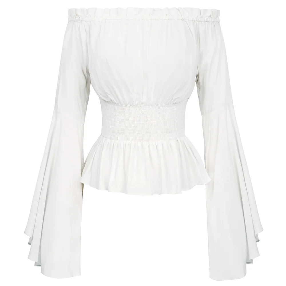 

BP Women's Retro Vintage Renaissance Medieval Gothic Victorian Bell Sleeves Tops