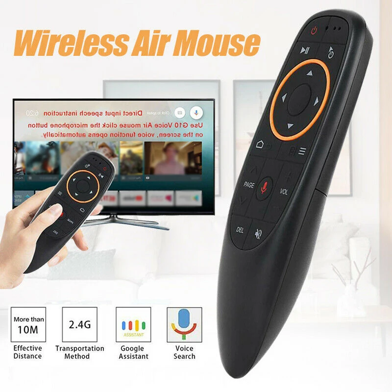 

2.4G+Voice volume Transmission Wireless Air Mouse Remote Control 17 Keys 10M USB ABS Plastic + Silicone Button