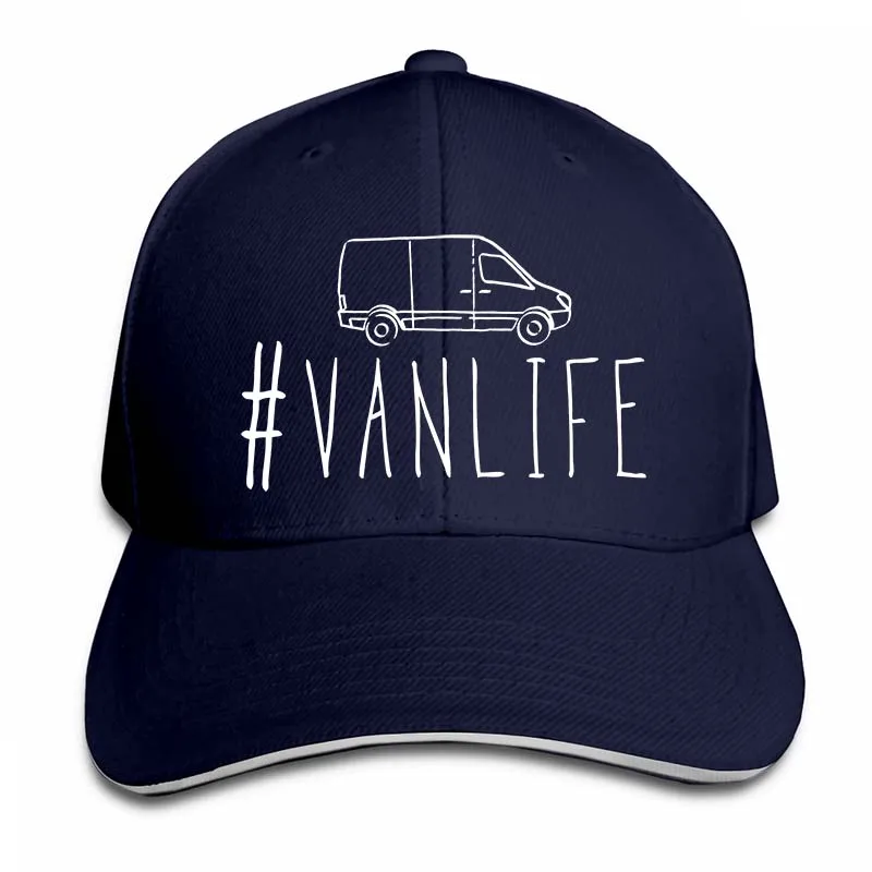 Van Life Милая Vanlife Van жизнь, подарок для детей, спринтер Ван# vanlife бейсболка для мужчин и женщин, Кепка для водителя грузовика, модная Регулируемая Кепка - Цвет: 2-Navy