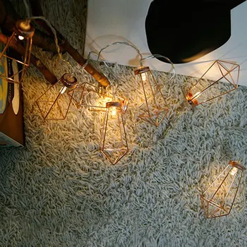 

In Stock LED String Light With 10 LED Room Garden Lamp Yard Festival Christmas Geometry Decoration Christmas Light String