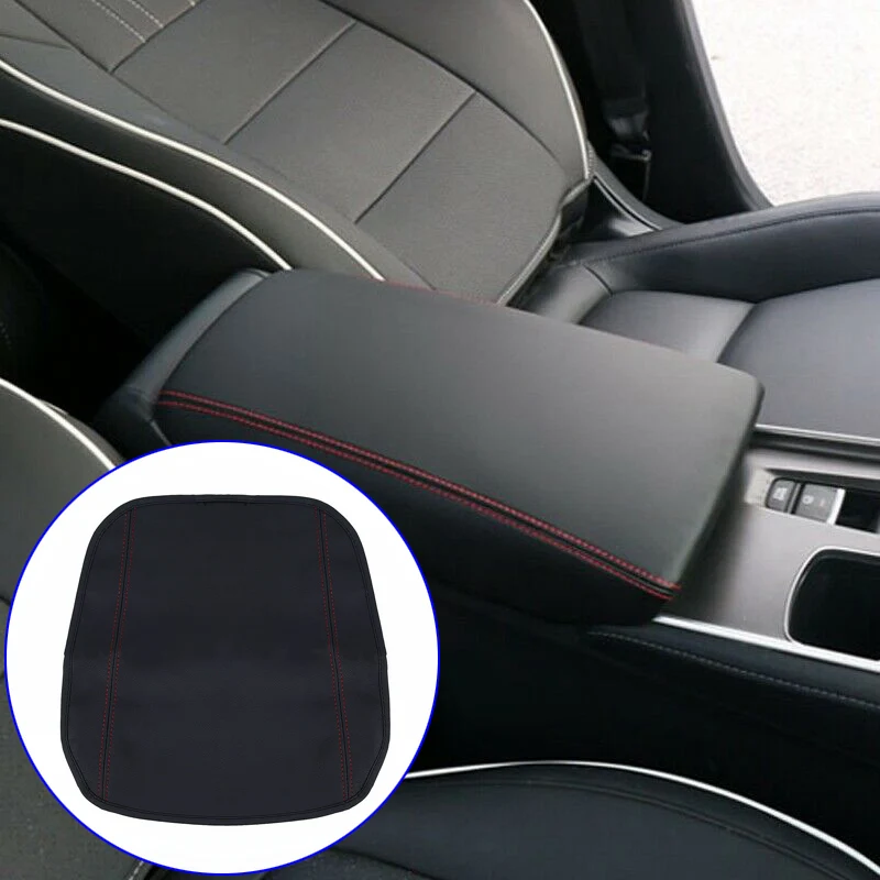 Черный верхний центральный подлокотник поверхность Чехол коврик для Honda Accord