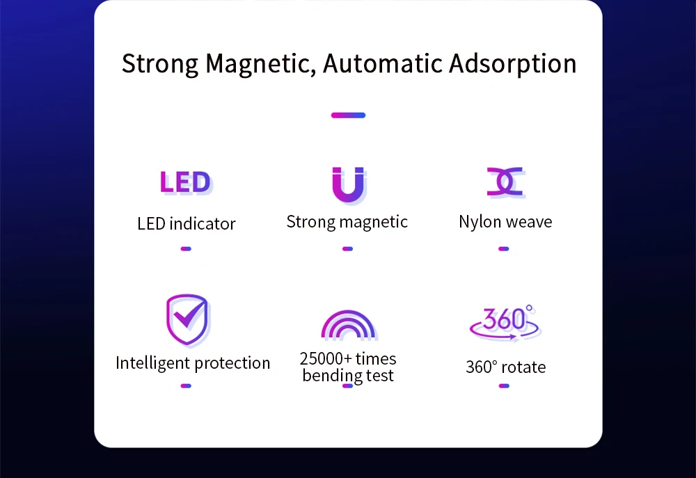 FPU Магнитный Micro usb type-C кабель для быстрой зарядки iPhone, samsung, Xiaomi, Магнитный зарядный шнур для мобильного телефона Android 3 м