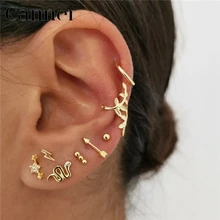 INS wind 925 пробы Серебряное растение/серьги-гвоздики с животными для женщин простые золотые серьги Модные ювелирные изделия Прямая поставка/