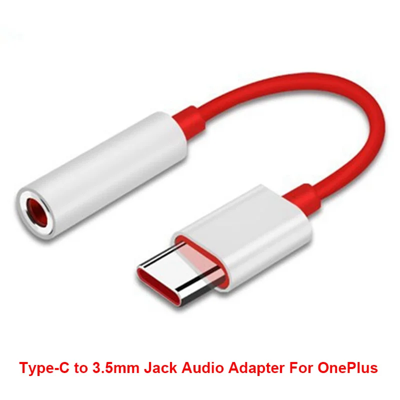 

OnePlus 7 Pro Type-C To 3.5MM Earphone Jack Adapter AUX Audio Convertor For One Plus 7 Pro 1+6T USB-C Music Converter Cable