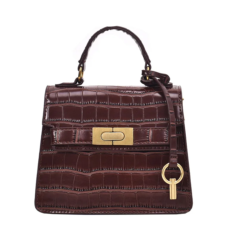 Solid Rectangle Handbag Designer Crossbody Flap Satchels Female