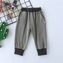 Весенне-осенние новые стильные мужские и женские детские брюки, хлопковые удобные повседневные штаны разных цветов с карманами