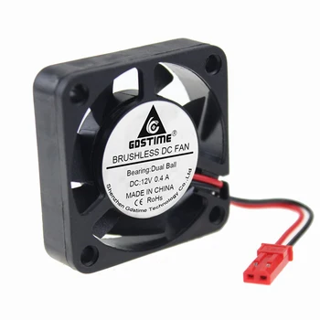 50 개/묶음 도매 방열판 팬 40mm 4cm 40*10mm 냉각 DC 12V 공 소형 브러시리스 냉각 팬 15000RPM 고속