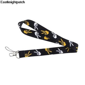 

12pcs/lot Fashion Scissors hand Tags Strap Neck Lanyards for keys ID Card Pass Mobile Phone USB badge holder DIY Hang Rope E0872