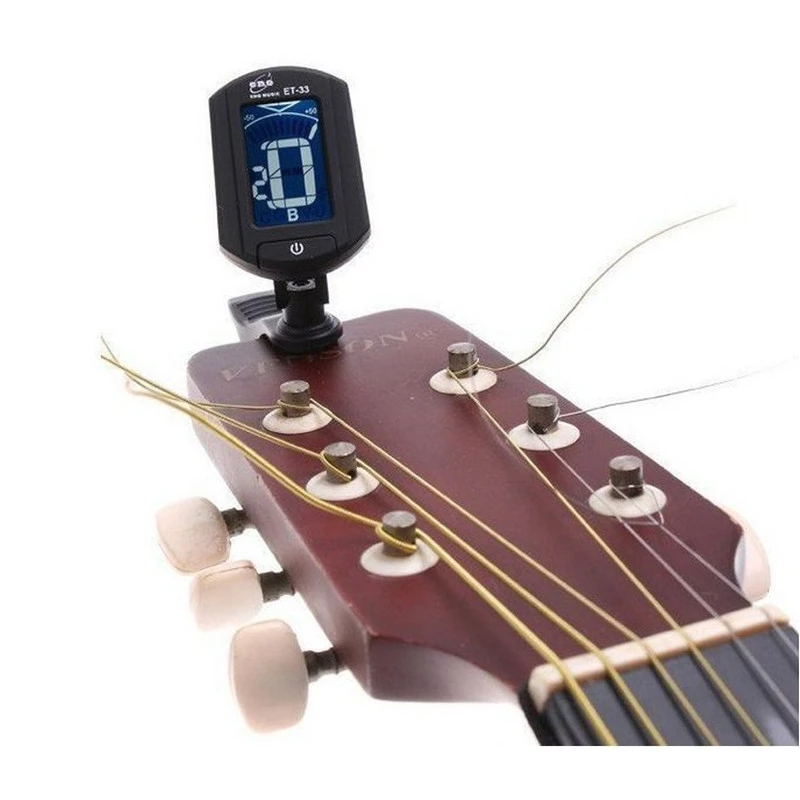 1Pcs LCD Digital Bass Violin Ukulele Guitar Tuner Guitar Accessories Parts Musical Instrument