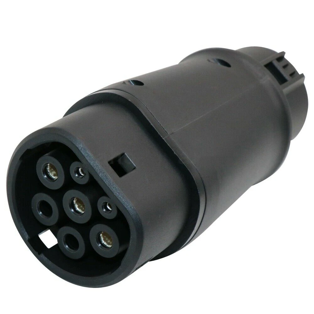 

Electric Vehicle Car EV Charger SAE J1772 Connector Socket Type 1 To Type 2 EV Charger Adapter