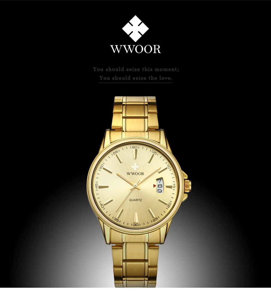 WWOOR, мужские классические аналоговые кварцевые часы, ультра тонкие модные повседневные часы с датой, Seiko VJ32, мужские наручные часы
