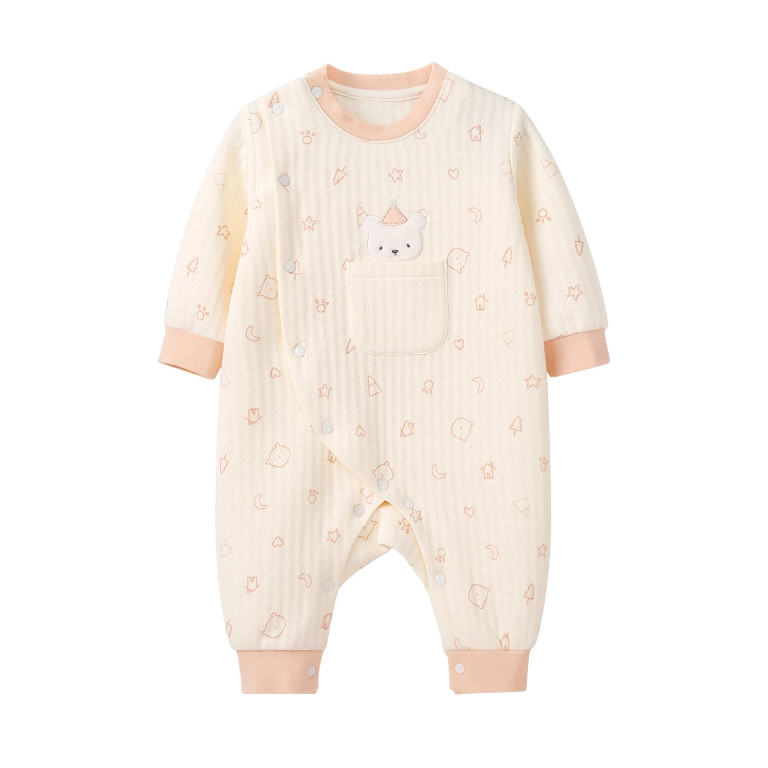 quilted romper baby