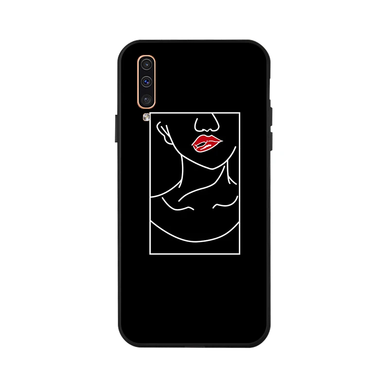 3D DIY Painted Case For Samsung A50 Case Silicon Black Case For Samsung Galaxy A40 A70 A60 A30 A10 A20 A20e A2 Core Cover Fundas - Цвет: X064