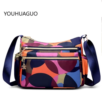 

YOUHUAGUO Fashion Women Mam Bag Small Shoulder Bag High Quatily Oxford cloth Messenger Crossbody Bags Multi-pocket Purse Handbag