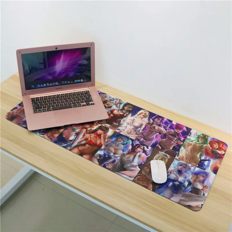  Large Anime Sexy Girl Gaming Pad Computer Laptop Keyboard Desk Mats Cartoon MousePad Animation Game