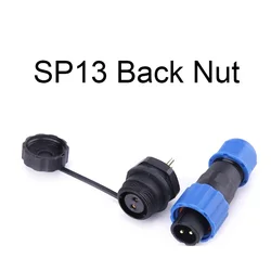 Enhanced Waterproof IP68 Multi - Pin Cable Connector with Plug and Socket Options - 1 Pin (Back Nut)