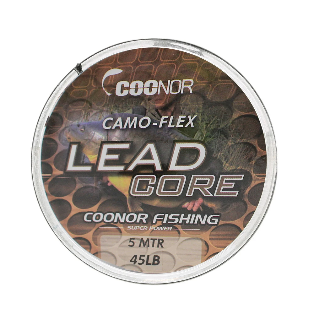 35lb / 45lb / 55lb 5m Fishing Leadcore Braided Camouflage Carp Fishing Line  Hair Rigs Lead Core Fishing Tackle Pesca