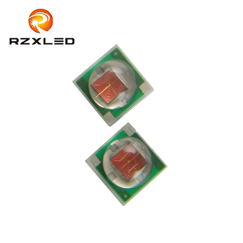 50 шт./лот 1 Вт 3 3535 SMD высокомощный Янтарный светодиодный диодный чип излучатель
