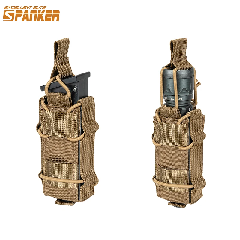 Magazine Pouches Flashlight-Holder Elite Spanker Glock19 Single-Pistol Tactical EXCELLENT