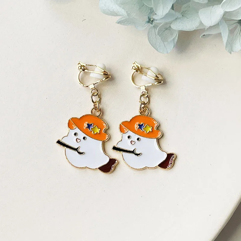 Halloween Clip on Earrings Simple Fashion Adult Child No Pierced Earrings Ear Clip Cartoon Cute Cuff ear clip earrings clip earrings ear clip ear accessories