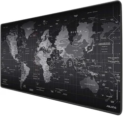 Gamer acessórios xxl anti deslizamento de borracha natural computador teclado mesa tapete gaming mouse pad novo mapa do mundo