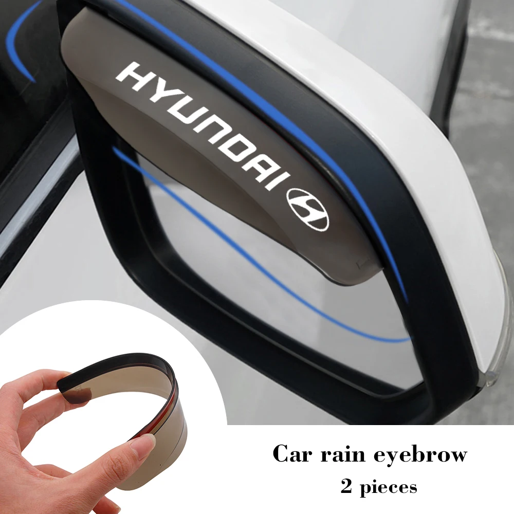 Espejo retrovisor lateral para coche, parasol para Hyundai Elantra Accent Azara loniq Santa Fe Sonata Tucson, 2 uds.