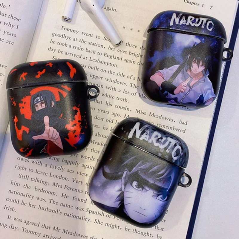 Чехол Uchiha Itachi для AirPods Apple, японский аниме Наруто, чехол для наушников s, для Airpods 1, 2, ТПУ, IMD, чехол, аксессуары, защитная крышка