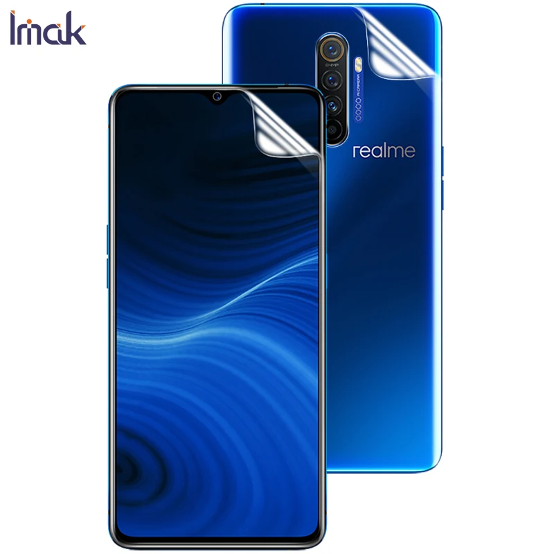 Imak 2 шт Чувствительная прозрачная Гидрогелевая тонкая пленка для Realme X2 Pro 3D полное покрытие изогнутая мягкая защитная пленка для экрана