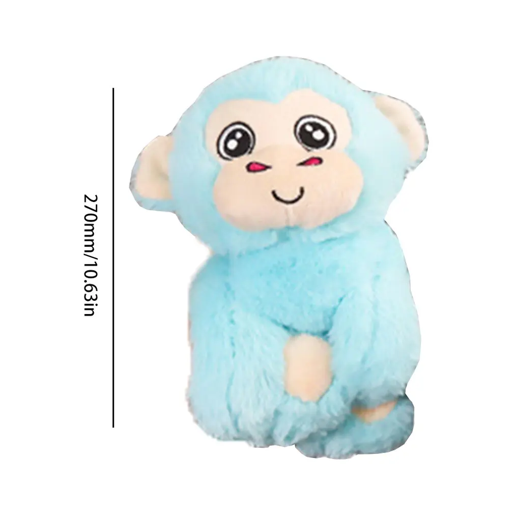 Blue monkey Милый браслет с животными из мультфильмов, плюшевая игрушка, кукла единорог, Шиба-ину, обезьяна, персидский кот, кукла, детский подарок на праздник - Цвет: Blue monkey