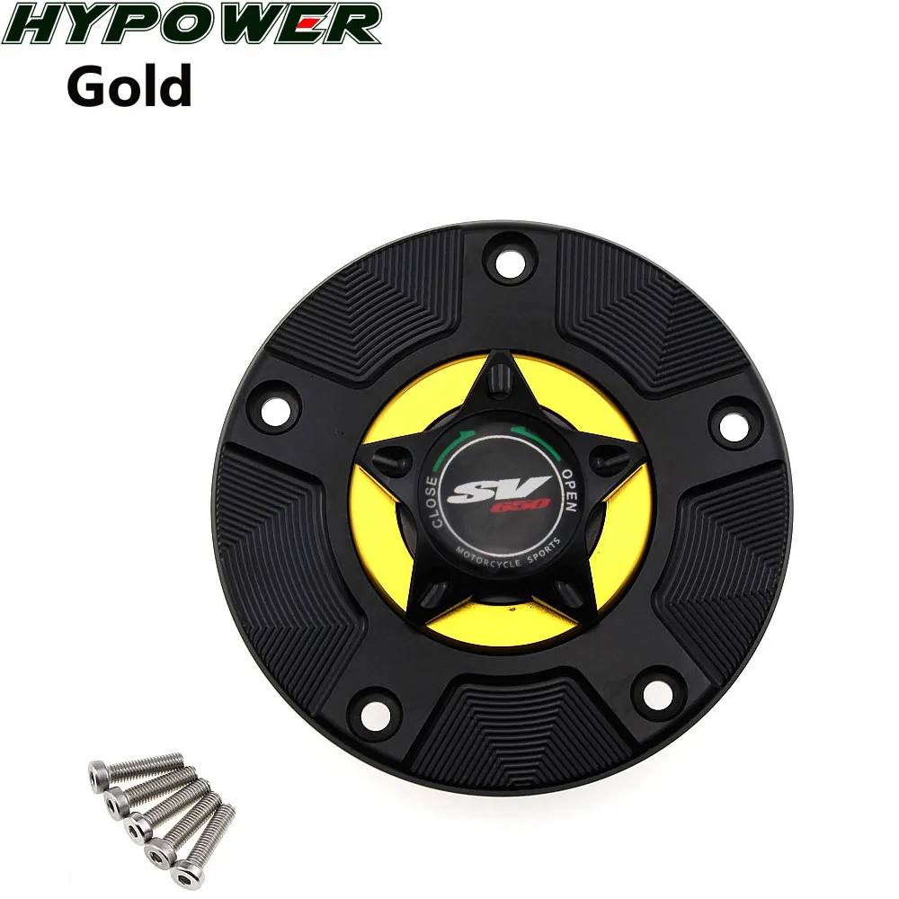 

Logo 8 Colors CNC Aluminum Keyless Motorcycle Accessories Fuel Gas Tank Cap Cover for SV650 SV 650 2003-2014