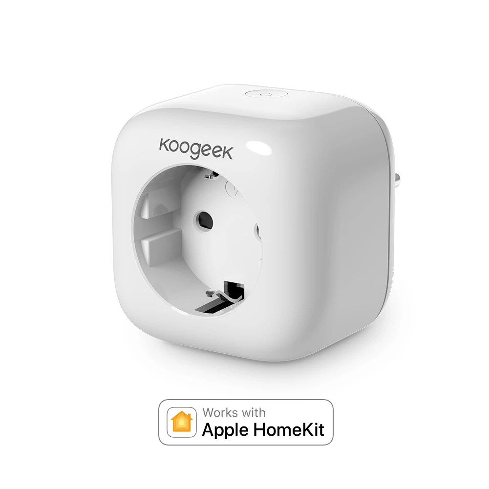 2 шт Koogeek EU WiFi розетка Беспроводная умная розетка для Apple HomeKit Google Assistant Amazon Alexa Siri Голосовое управление умная розетка