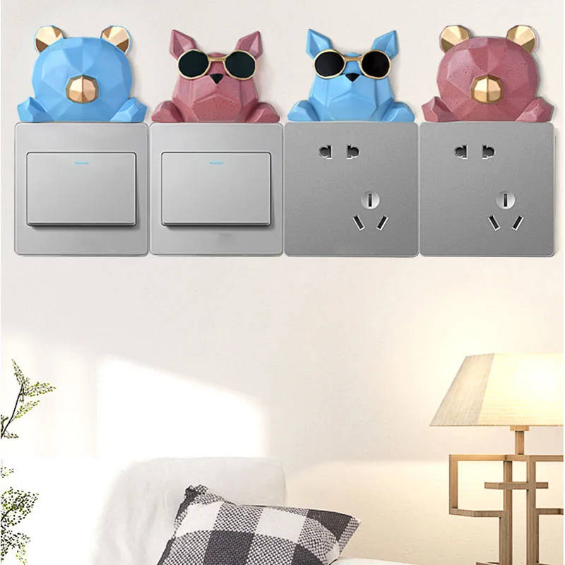 Cute Cartoon Animal Wall Stickers for Switches