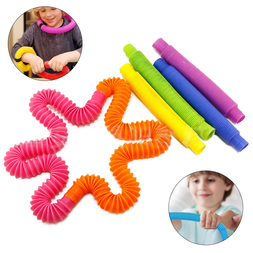 En oferta 1pc Fidget Juguetes | Juguetes Fidget | Fidget juguetes creativo juguete mágico círculo colorido juguetes plegable Pop de plástico bobina de tubo de Children'S de Desarrollo Educativo oo3KMewAoe6