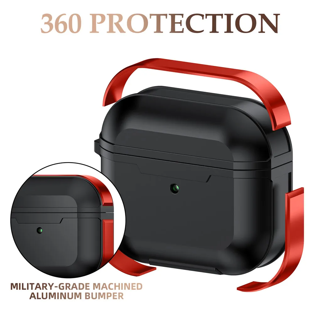 Per Apple Airpods 3 Custodia Protettiva Per Auricolari All-Inclusive In Alluminio Con Airpod Mentale Di Lusso 3 Con Portachiavi Per Apple Airpods Pro