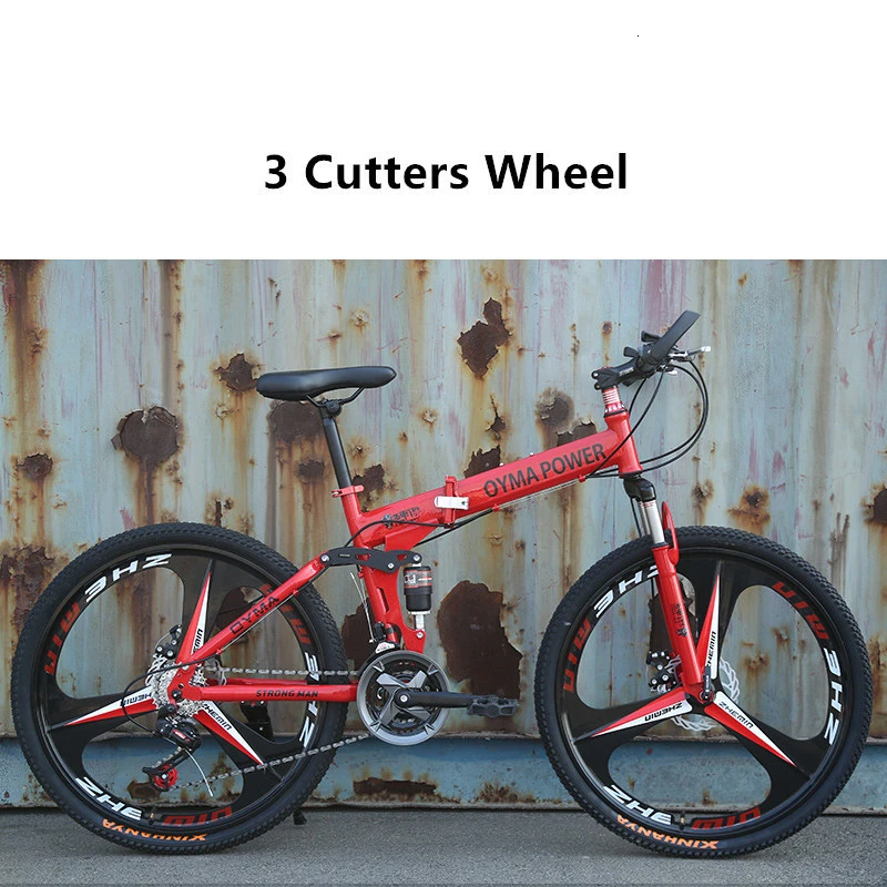 LOVELION Mountain Bike Carbon Steel Frame 24/26 Inch Wheel Dual Disc Brake 24/27 Speed Bicycle Outdoor Downhill Mtb Bicicleta