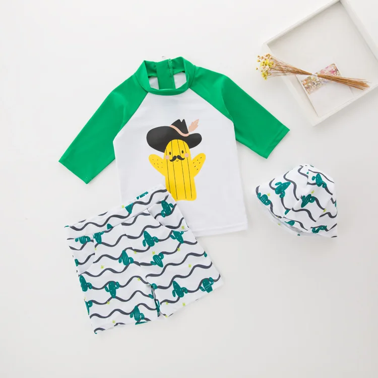 

Men's Two-piece Swimsuits Cactus-KID'S Swimwear Hot Springs Clothing