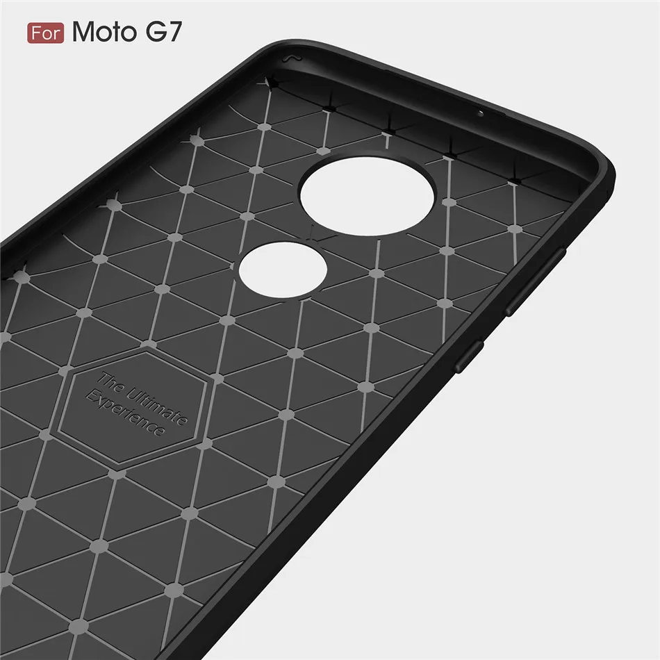 Чехол Thouport для Moto G7 Power Play G6 Plus деловой Мягкий силиконовый чехол из углеродного