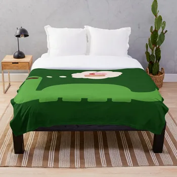 

Cake O Saurus Green Throw Blanket Soft Sherpa Blanket Bed Sheet Single Knee Blanket Office Nap Blanket