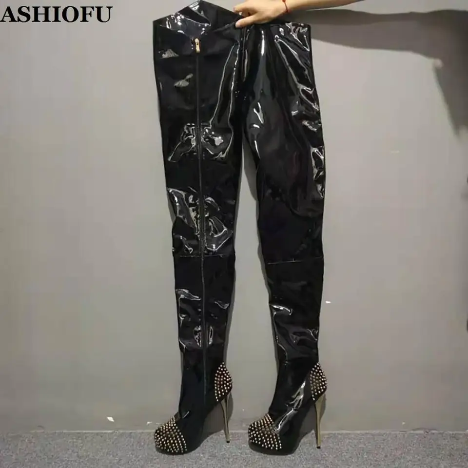 platform over the knee boots