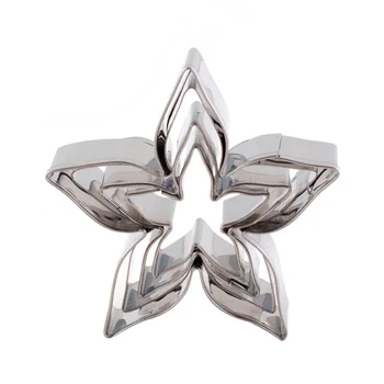 

4pcs/set Roses Calyx Flower Cake Decorating Molds Stainless Steel Biscuit Fondant Cookie Cutter Wedding Baking Tools