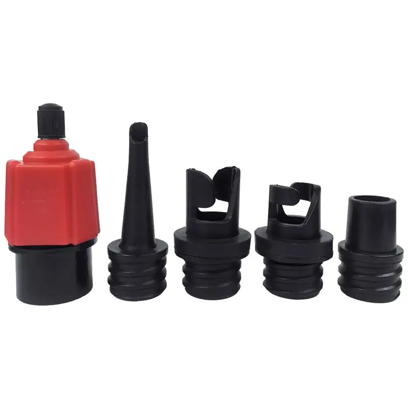 4 Nozzle Sup Air Pump Adapter Inflatable Paddle Rubber Boat Kayak Air Valve Adaptor Tire