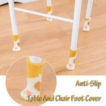 

4 pcs Anti-Slip Table And Chair Foot Cover